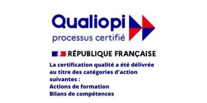 Logo Qualiopi - Actions de formation + BC bleu